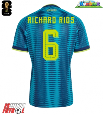 Colombia Richard Rios #6 Segunda Equipación Mundial 2026 Manga Corta